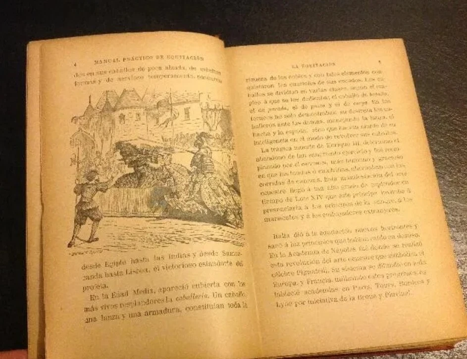 Libro Manual Práctico De Equitación Original 1900 CH. Lebrum Renaud - Imagen 3 de 4