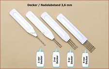 ALU Decker / Nadelabstand 3,6 mm Strickmascinen Zubehör (10S14)