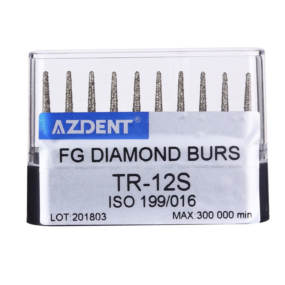 10-100 Pièces Fraises Diamantées Dentaires Super Grainues FG 1.6mm - Pour Pièce à Main Haute Vitesse