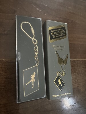Johnnie Walker Black Label Old Scotch Whisky Metal Keychain