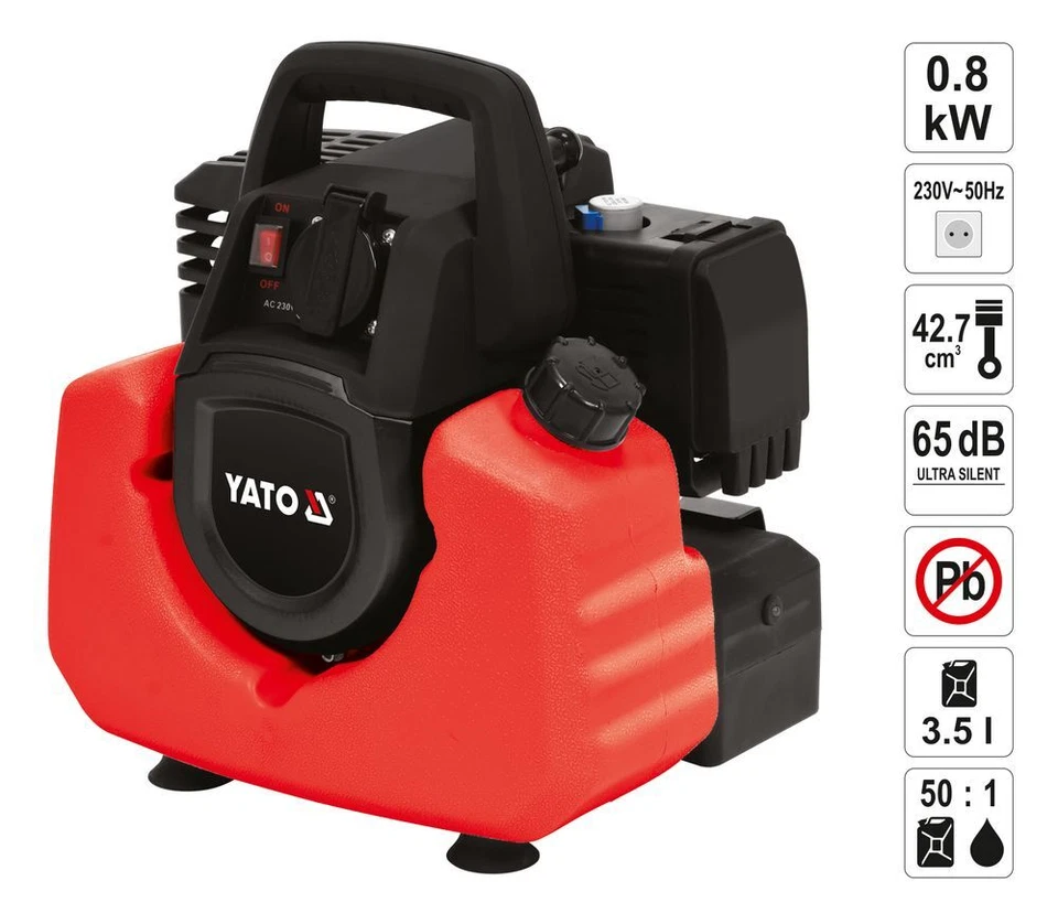 Benzin Stromerzeuger Notstromaggregat Stromaggregat Stromgenerator 800W - Bild 2 von 4