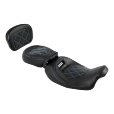 Rider Driver Passenger Seat & Backrest Pad Fit For Harley Street Glide 09-23 19
