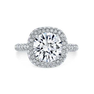 IGI Diamant Ring 18K Weißgold 1,80 Ct Rundschliff Lab Grown Hochzeit E F VS - Bild 1 von 4