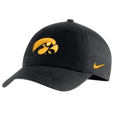 Nike Iowa Hawkeyes Dri-FIT C99 Swoosh Flex Hat - Black - Hawkeye