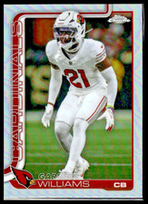 2025 Topps Chrome Football Garrett Williams Refractor #6 Cardinals