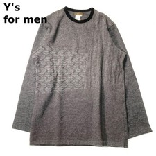 USED Y'S FOR MEN YOHJI YAMAMOTO KNITWEAR 00AW SIZE 3 GOOD