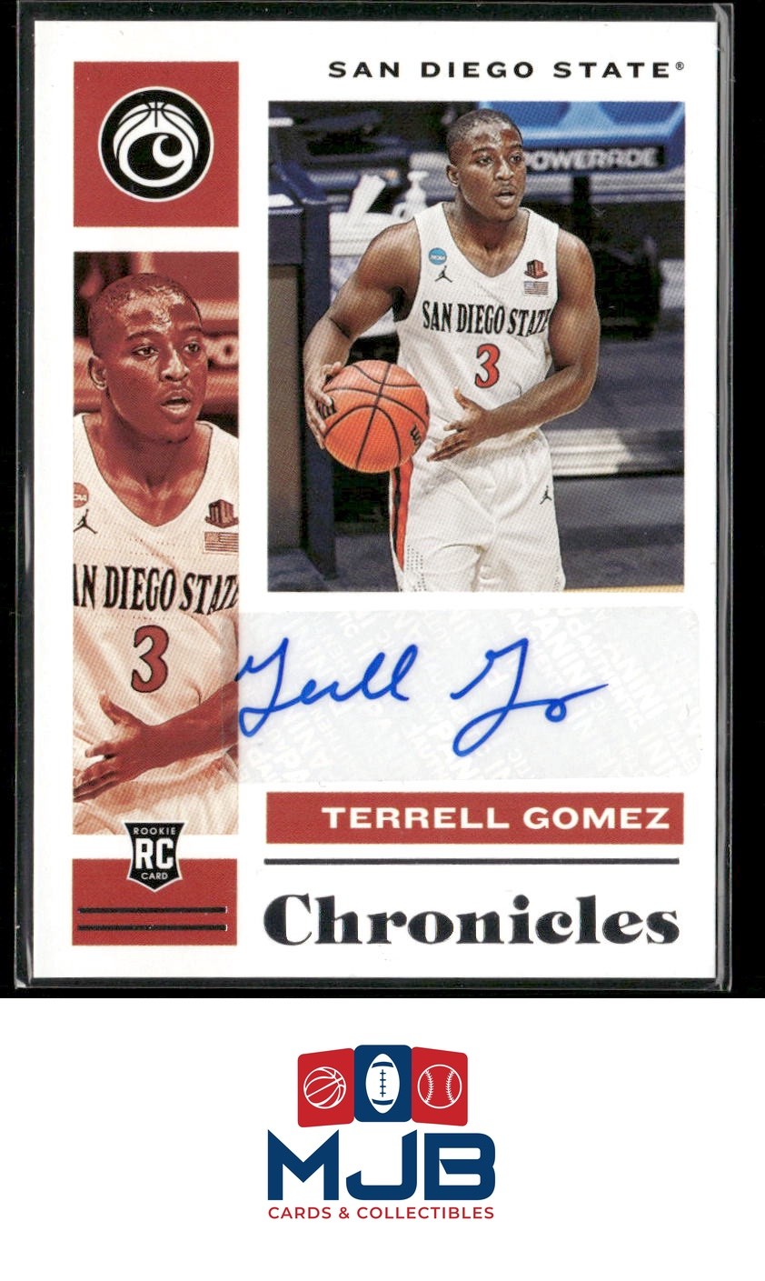 2021 Chronicles Draft Picks Terrell Gomez Rookie Auto #CR-TGO San Diego State