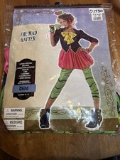 THE MAD HATTER Alice Wonderland Halloween Costume CHILD XL 12 - 14