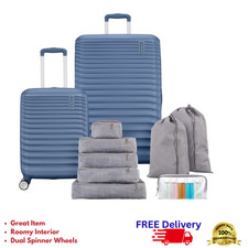 American Tourister Upturn 10 Piece Luggage Set Spinner Carry On Packing Cubes