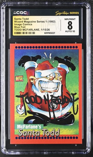 SANTA TODD WIZARD MAGAZINE SERIES 1 (1992) IMAGE COMICS CGC 8 NM/MT MCFARLANE