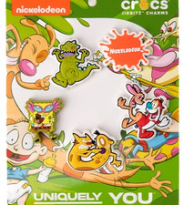 Nickelodeon SpongeBob Jibbitz Charms Crocs Shoe Accessories 5 Pack Uniquely You