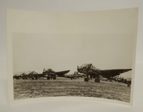 JU-188A-2 Line Up Plane German WWII Black & White Photo 5" x 7" Heinz J. Nowarra