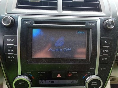2012-2013 Toyota Camry Radio Receiver AM-FM-CD Display