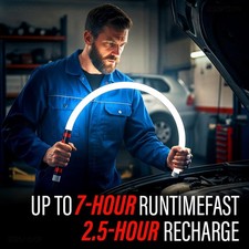 80cm Flexible LED Taschenlampe Stab Biegbar Arbeitsleuchte mit 3 Helligkeitsmodi