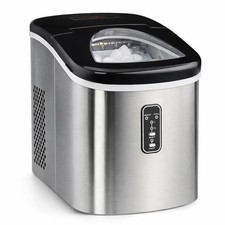 Ice Cube Maker Machine 2.2 Litre Makes 14kg Per Day Cooks Professional Silver