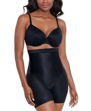 Miraclesuit Women's Shapewear Core Contour Hi-Waist Short, Black, Size S 0185