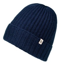 ROECKL Pure Cashmere Beanie Mütze Navy dunkelblau