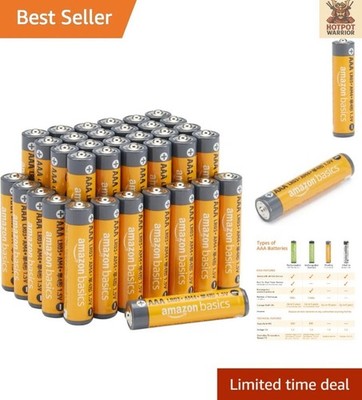High-Performance 1.5V AAA Batteries - 36 Count with 10- Leak-Free Shelf Life
