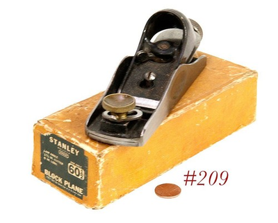 #ad low angle 60 1 2 STANLEY TOOLS BLOCK PLANE W BOX $68.00