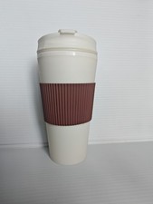 16oz Thermal Travel Coffee Mug Flip Lid Cup w/ Rubber Grip Green Pink Purple-Brw
