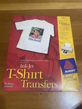 New Avery 3271 Iron On T Shirt Transfers Ink Jet 6 Sheets 8.5" x 11"