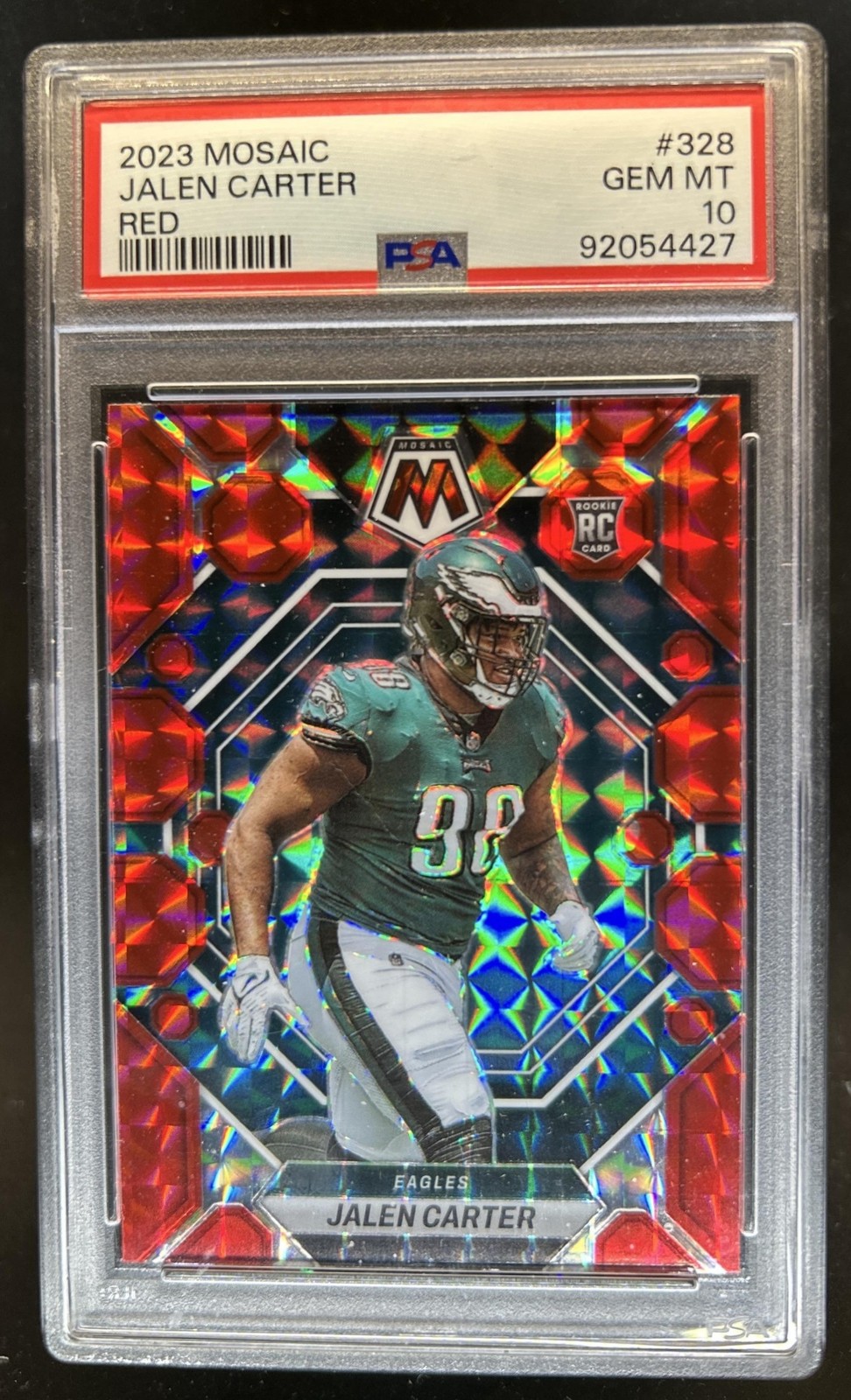 Jalen Carter Panini Mosaic #328 Red