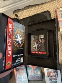 Sega Genesis Video Game System Vtg  1 Controllers , 7 Games Sonic Tested Lot