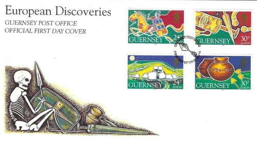 Guernsey Comm/FDC - European Discoveries - 1994 (GU221)