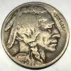 1919 D Buffalo Nickel VG Very Good 5 Cent US Coin Better Date - 4359
