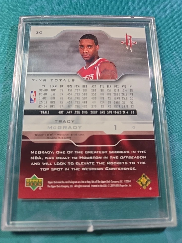 2004-05 Tracy McGrady Upper Deck Diamond Pro Sigs Houston Rockets - Image 2 of 2
