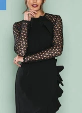 TRUE DECADENCE GORGEOUS BLACK SPECIAL OCCASION DRESS SIZE18 REDUCED PRICE TO SEL