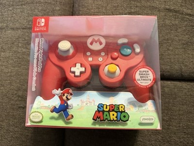 PDP Official Nintendo Switch Wired Fight Pad Pro Controller Red Mario Edition
