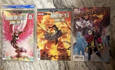   Lot of (3):Thunderbolts:Doomstrike (2025) #1  + Marauders (2019) #1.MCU
