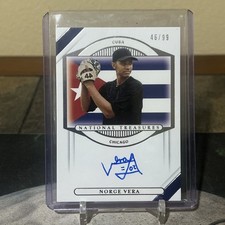 2021 Panini National Treasures International Auto #11 Norge Vera /99