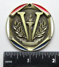 ⭐TORCH VICTORY MEDAL RIBBON AWARD TRI-HARDER KIDS TRIATHLON DENVILLE NEW JERSEY