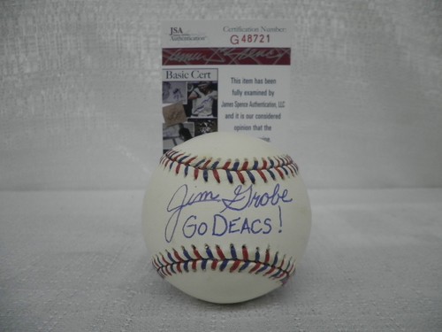 Jim Grobe Signed Auto Wake Forest Demon Deacons 1995 All Star Game Baseball JSA