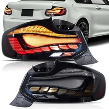 VLAND Smoked Tail Lights For BMW 2 Series 2014-2020 F22 F23 M2 Sequential Signal