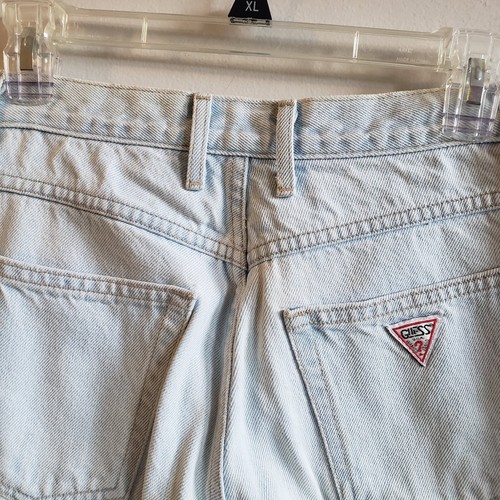 Vintage 90s Guess Jeans light wash women's size 26 High Waisted Retro *Read* - Picture 4 of 8