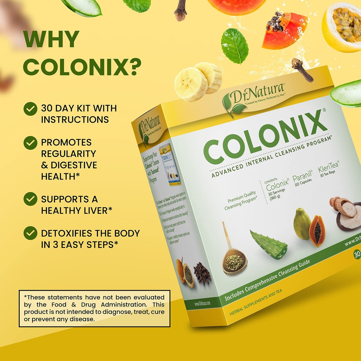 DrNatura Colonix Mineral Cleanse Supplement, 30 Day Pack