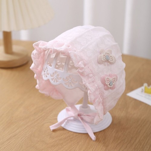 Lace Infant Bonnet Breathable Baby Hat 2025 Sun Hat for Baby Girl - Picture 3 of 11