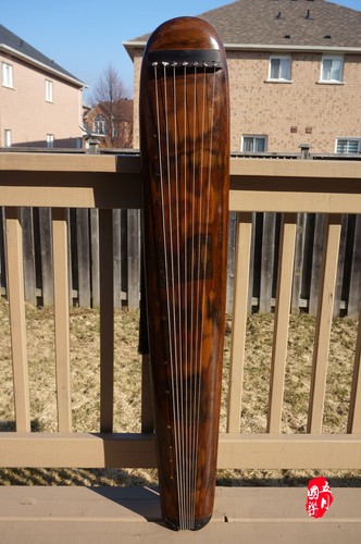Professional Chinese Aged Fir Guqin 7-stringed Zither Instrument -- 專業古琴（老杉木/混沌） - Picture 1 of 12