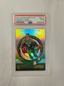 2017 Panini Essentials JAYSON TATUM RC #ER-9 ESSENTIAL ROOKIES PSA 9