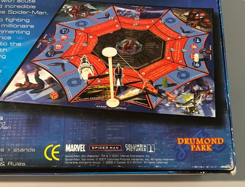 Spider-man El Juego de Mesa Drumond Park/Marvel Reino Unido Mercancía Oficial Edad 8+ 2001 Raro - Imagen 10 de 24