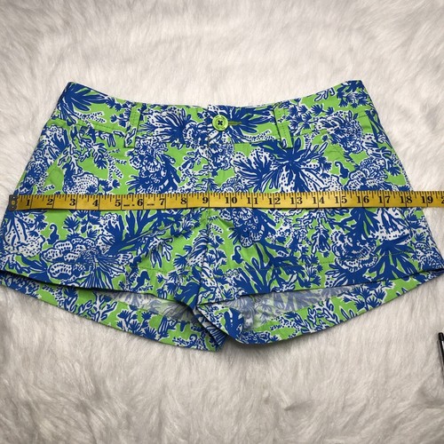 Pantalones cortos Lilly Pulitzer para mujer azul verde The Walsh talla 2 - Imagen 6 de 12