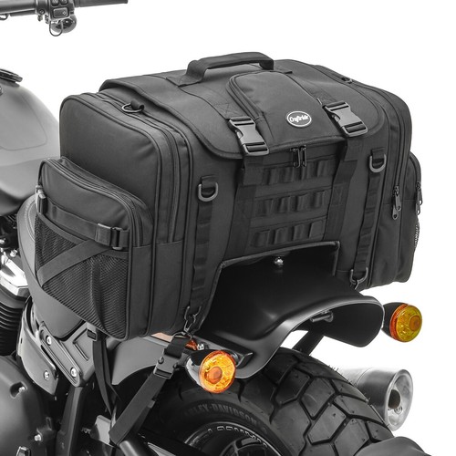 Motorrad Hecktasche Craftride TQ1 für Chopper Cruiser Retro 52-60L schwarz - Bild 1 von 8