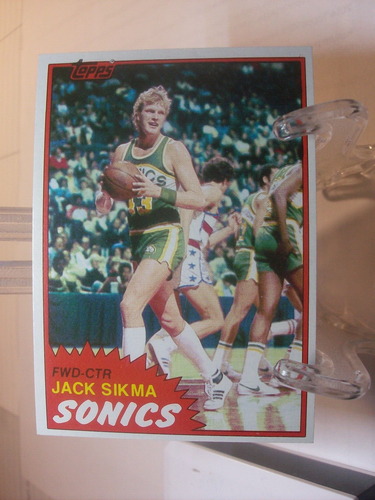 1981-82 Topps Basketball Card  #39 - Jack Sikma - Seattle SuperSonics  (96132) - Picture 1 of 2