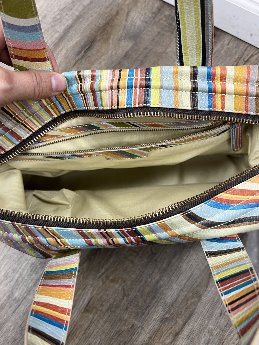 バッグ PaulSmith leather canvas shoulder bag Paul Smith Multicolor Leather Swirl Shoulder Bag large | eBay