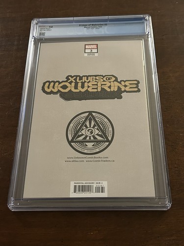 X Lives Of Wolverine 3 Quah Virgin Variant CGC 9.8 White Pages - Picture 5 of 5