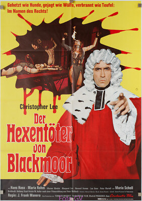 Plakat Hexentöter von Blackmoor/Bloody Judge 1969 Christopher Lee, H. Vernon;Z.2