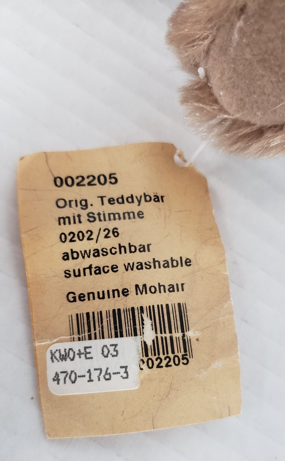 TRADITIONAL Vintage Steiff 10" fully jointed Classic Teddy Bear - West Germany